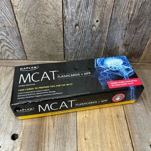 Kaplan MCAT Flashcards + App Third Edition 1000 Science Cards 9781618656216